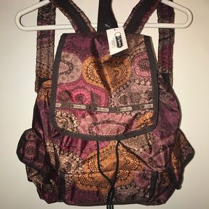 LeSportsac Paisley Backpack NWT